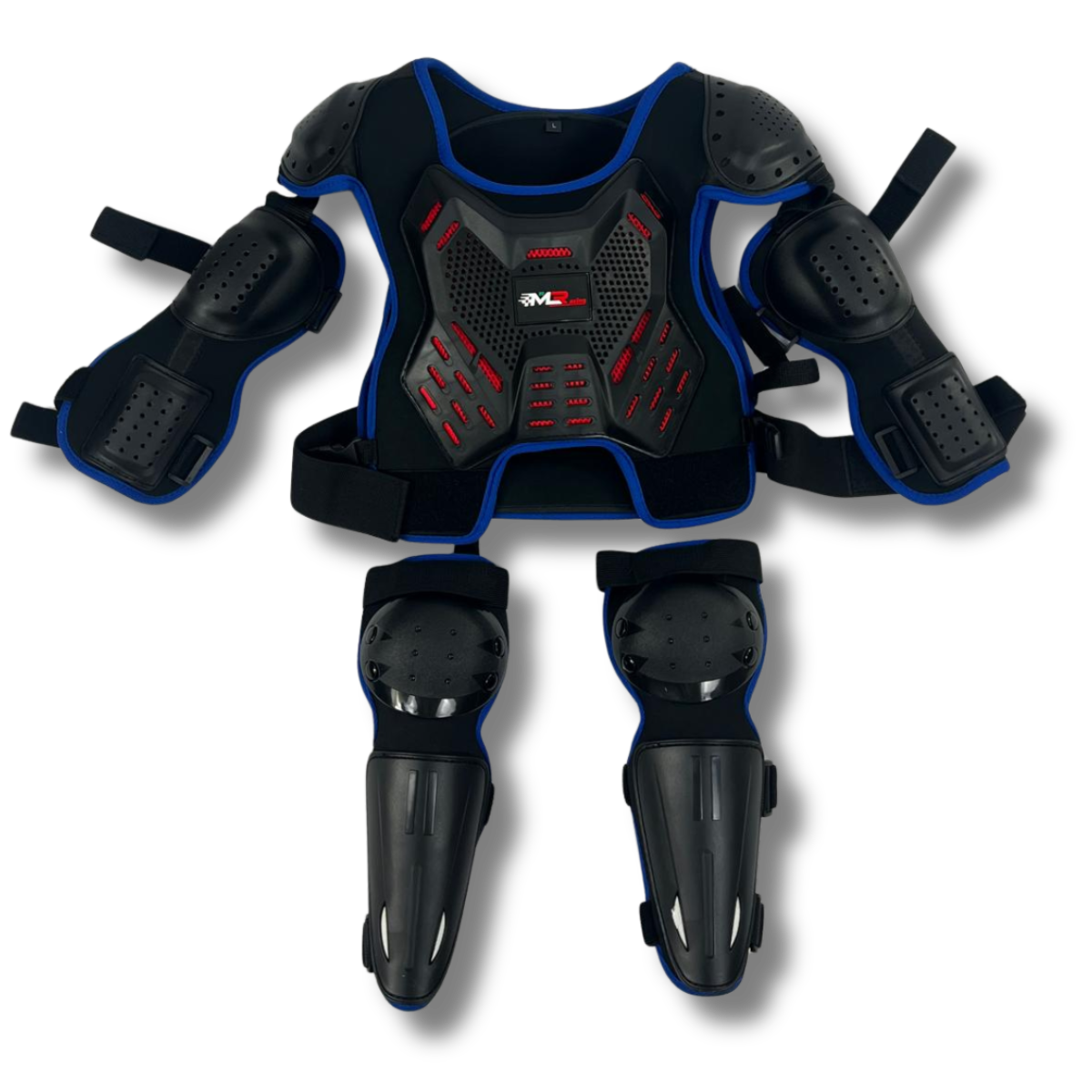 CHALECO PROTECTOR INFANTIL M30 RACING CON CODERAS Y RODILLERAS