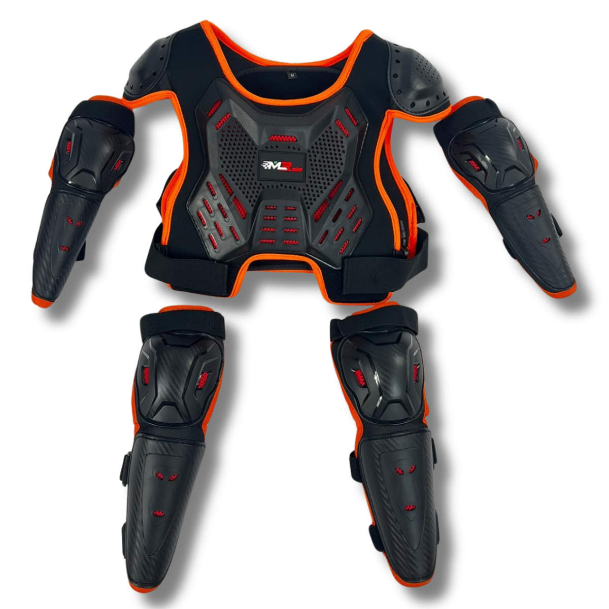 CHALECO PROTECTOR INFANTIL M30 RACING CON CODERAS Y RODILLERAS