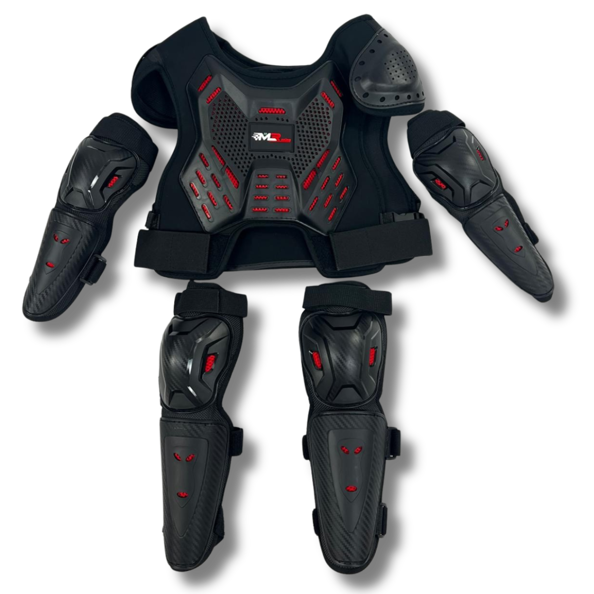 CHALECO PROTECTOR INFANTIL M30 RACING CON CODERAS Y RODILLERAS